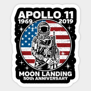 NASA Apollo 11 50th Anniversary Moon Landing Sticker